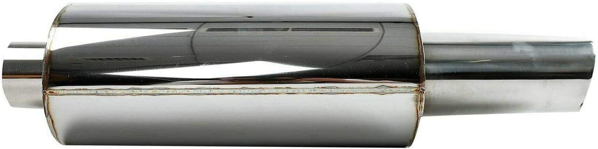 2.5 Inch T304 Stainless Steel Exhaust Muffler Oval Tip Pack of 2 J45510