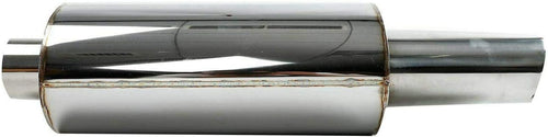 2.5 Inch T304 Stainless Steel Exhaust Muffler Oval Tip Pack of 2 J45510