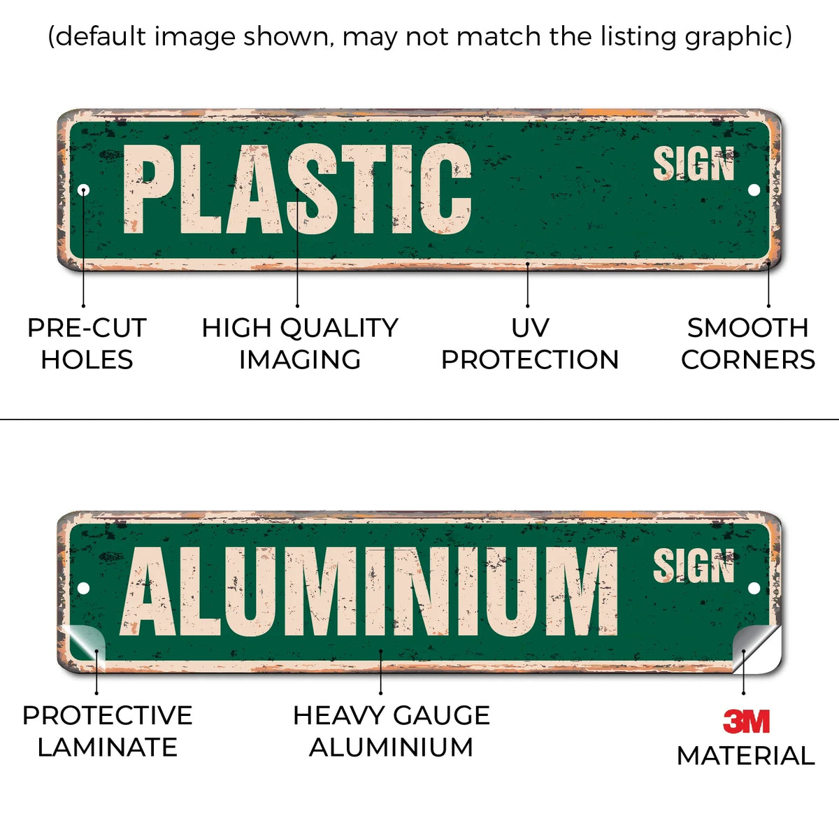 Vintage Plastic Street Sign W83157