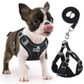 Adjustable Padded Reflective Dog Harness with 2 Leash Clips H795000