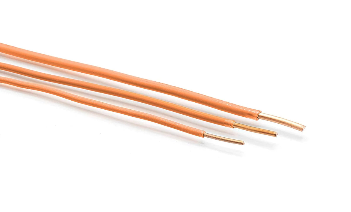 150 Feet Insulated Solid Copper THHN / THWN Wire 12 AWG Orange U4748