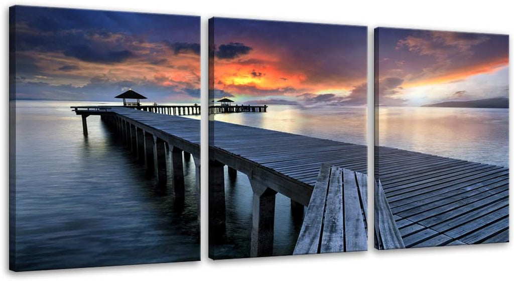 Large Motivational Canvas Wall Art 3 Panels Framed 24x36x3 D99353