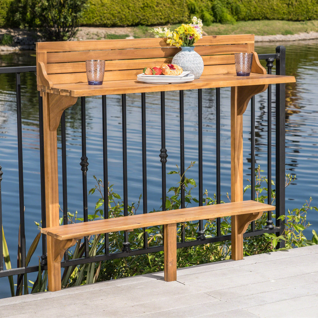 Acacia Wood Balcony Bar Table F1811