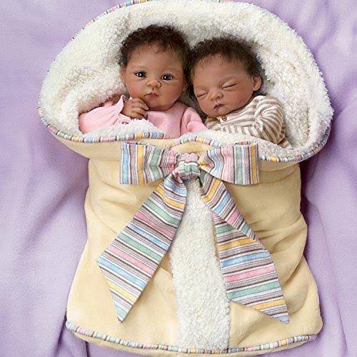 13-Inch Realistic Newborn African-American Baby Doll M741
