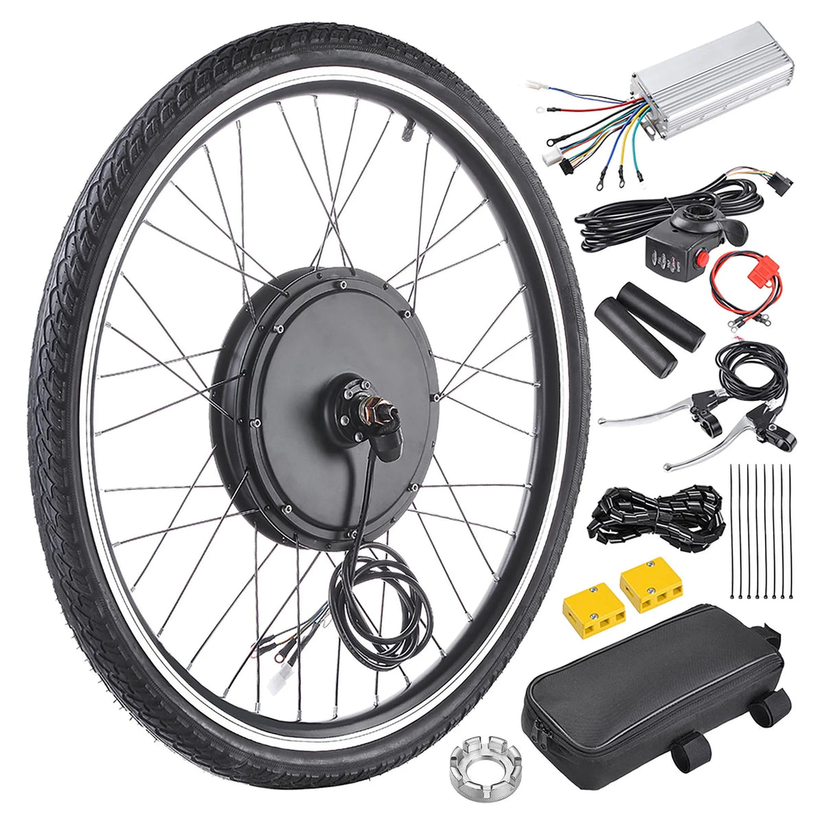 48V 1000W 26" Front Wheel Electric Bike Conversion Kit R607