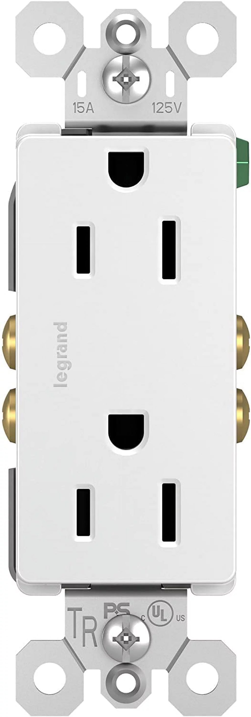White 15-Amp 125-Volt Decorator Outlet 10-Pk T3625