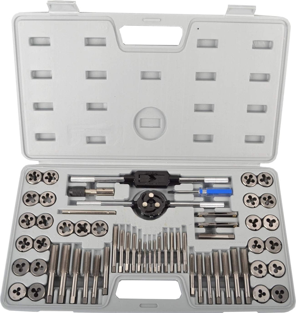 60-Pieces Tap and Die Set Metric and SAE Standard U21478