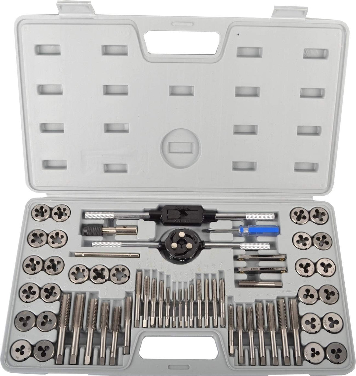 60-Pieces Tap and Die Set Metric and SAE Standard U21478