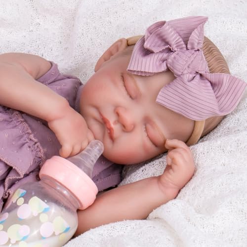20-Inch Reborn Baby Doll with Poseable Limbs and Feeding Kit C758499