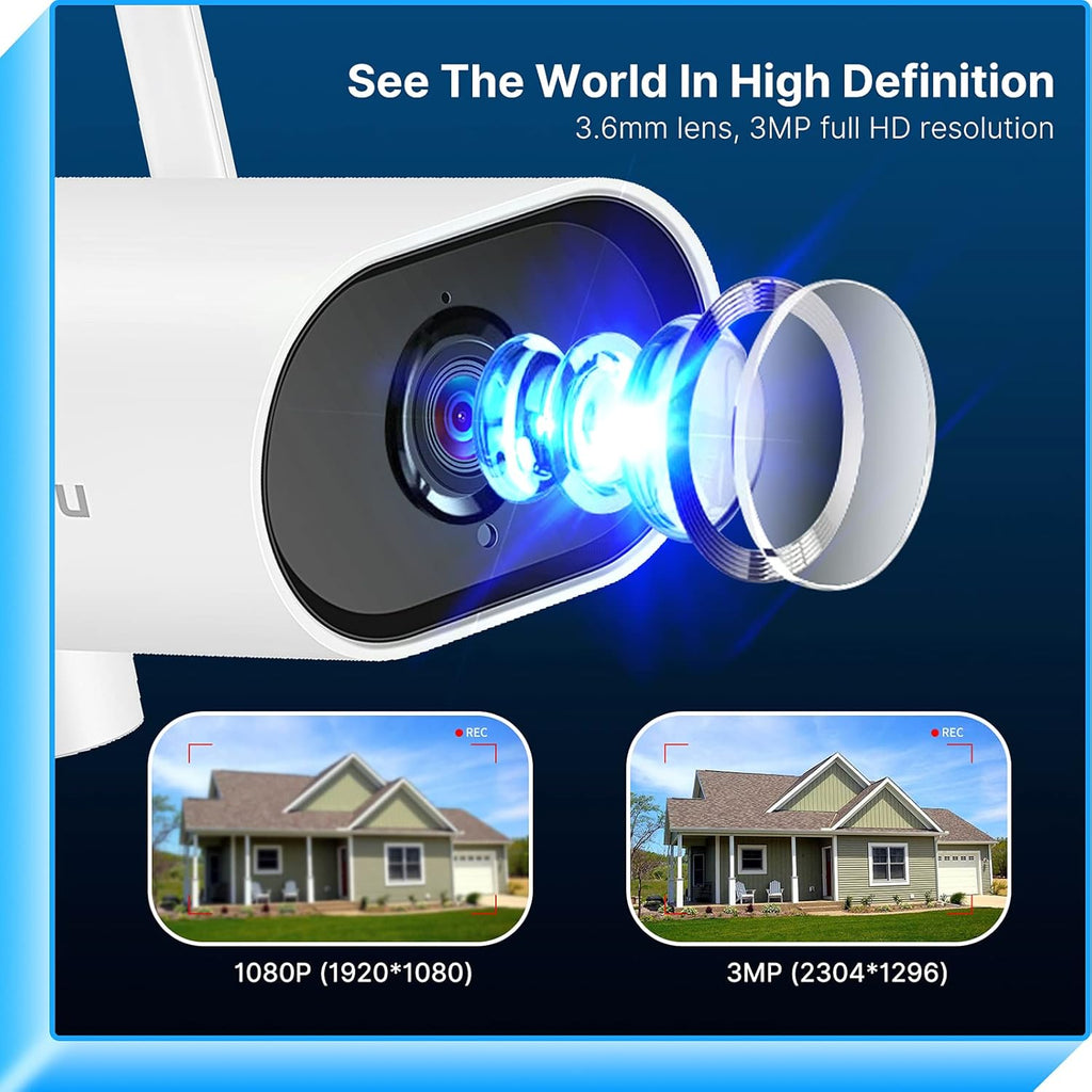 3MP Wireless Security Camera System with 8CH NVR and 1TB Hard Drive S2862
