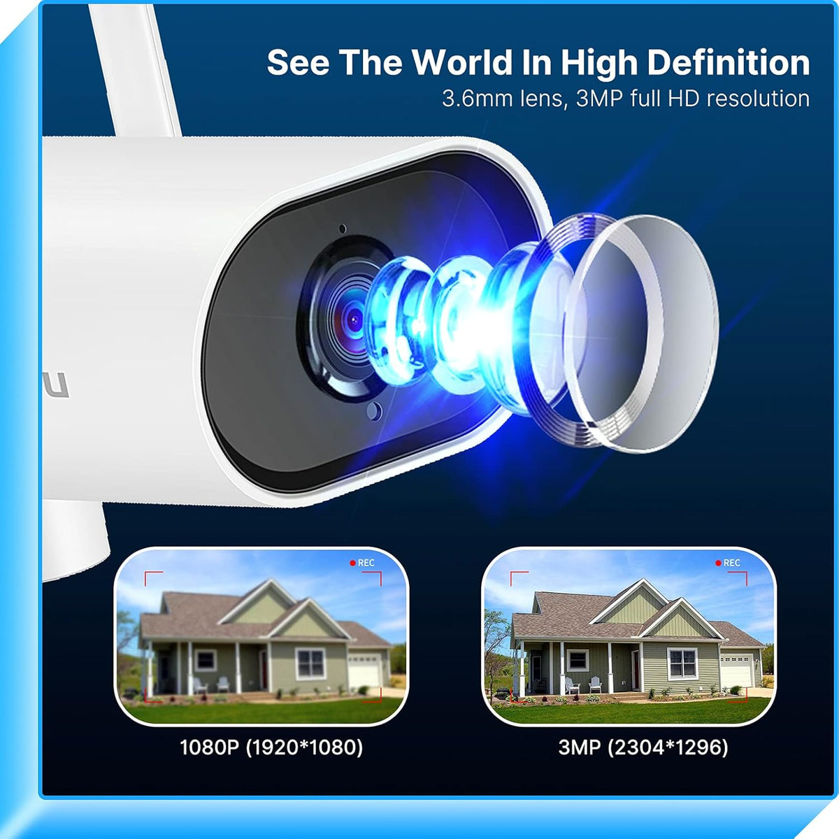 3MP Wireless Security Camera System with 8CH NVR and 1TB Hard Drive S2862