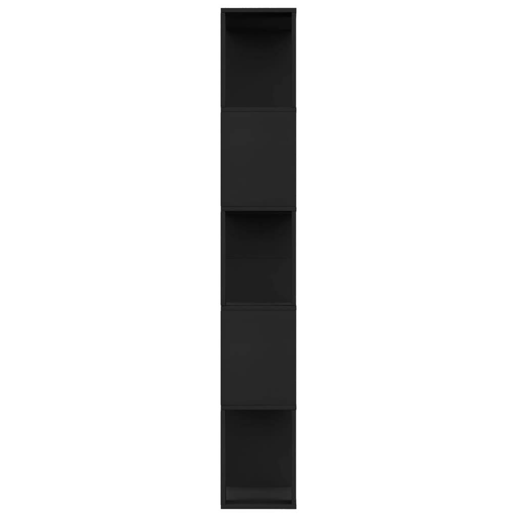 Black Chipboard Book Cabinet Room Divider Y2179