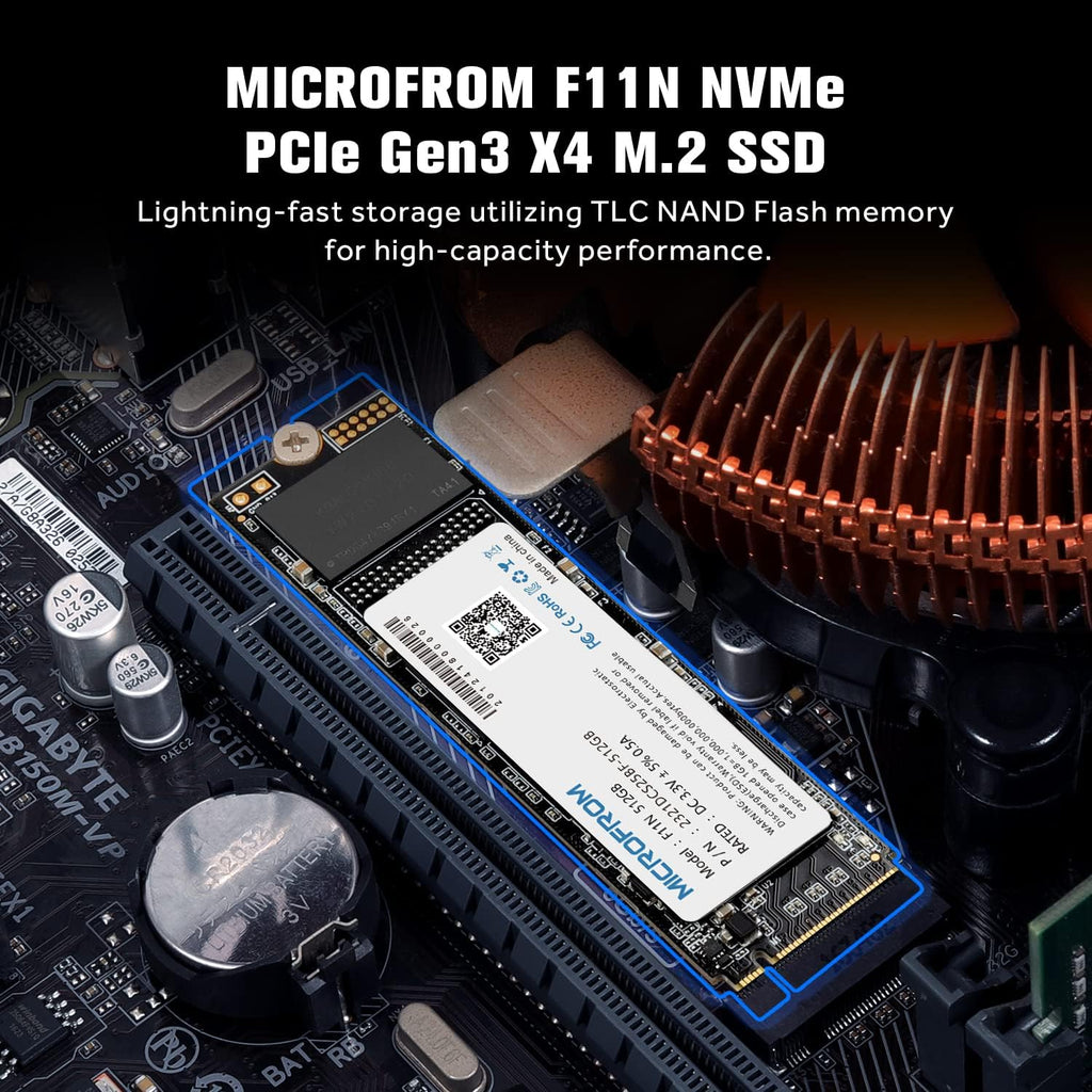 512GB M.2 NVMe PCIe Gen3X4 Internal Solid State Drive Pack of 2 B36399