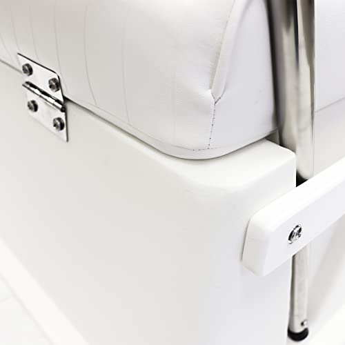 62 Quart White Swingback Cooler Storage Seat K266