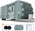 22'-24' Waterproof Breathable RV Cover with Straps & Tire Covers N648981