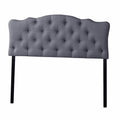 Full Size Grey Fabric Upholstered Headboard E66548