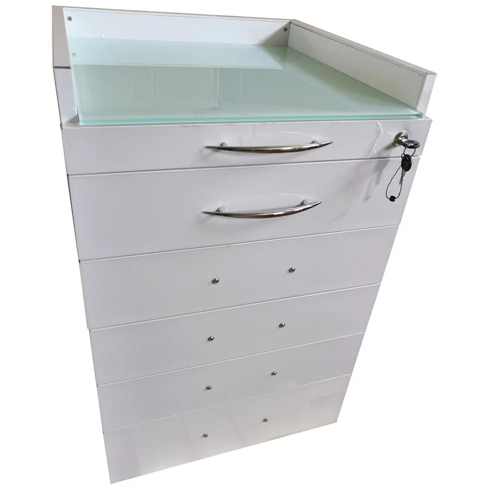 5 Drawers Mobile Cabinet File Storage Cart with Lock X406