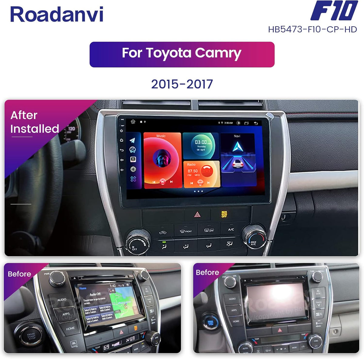Car Stereo Bluetooth Radio with Touch Screen Q907698