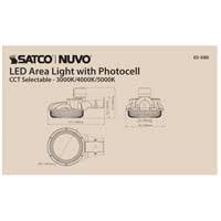 60 Watt LED Area Light with Photocell K30351