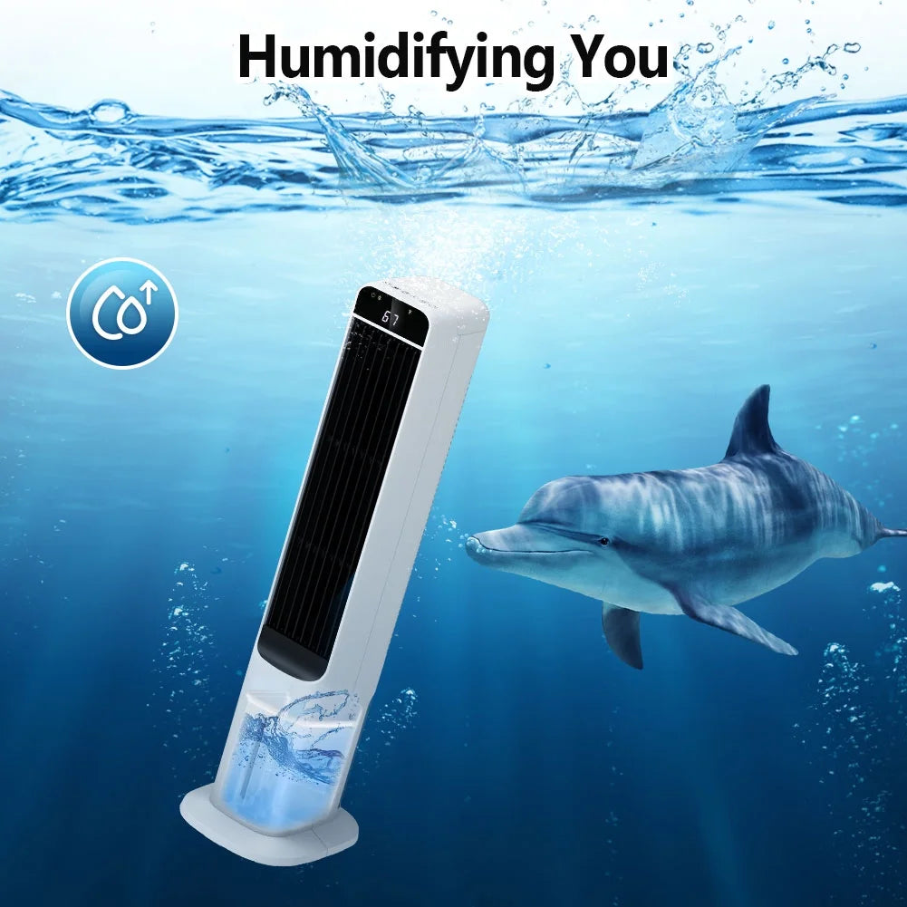 Portable Evaporative Air Cooler Tower Fan 3-in-1 Humidifier T7289