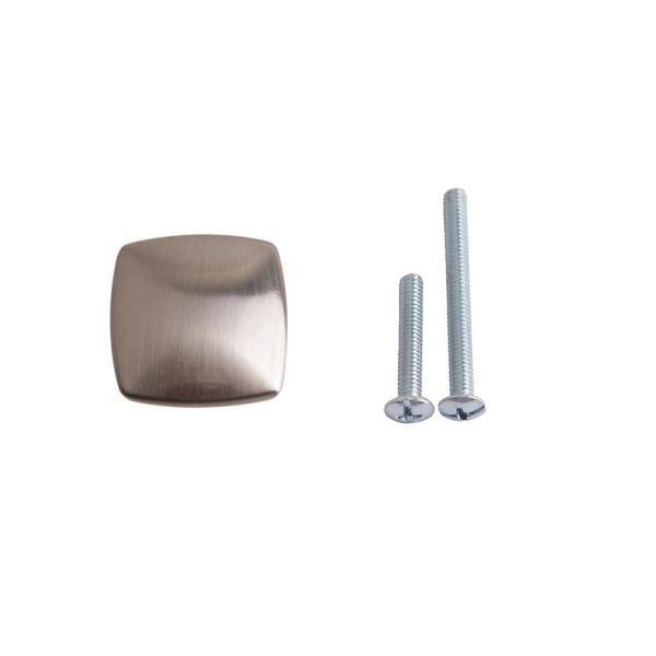 Satin Nickel Square Cabinet Knob (50-Pack) J229857