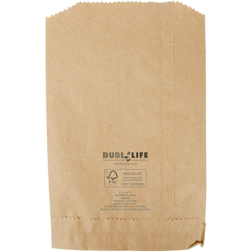 Kraft Flat Merchandise Bags V9819