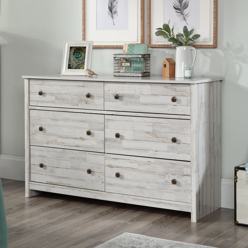 White 6-Drawer Dresser R1921