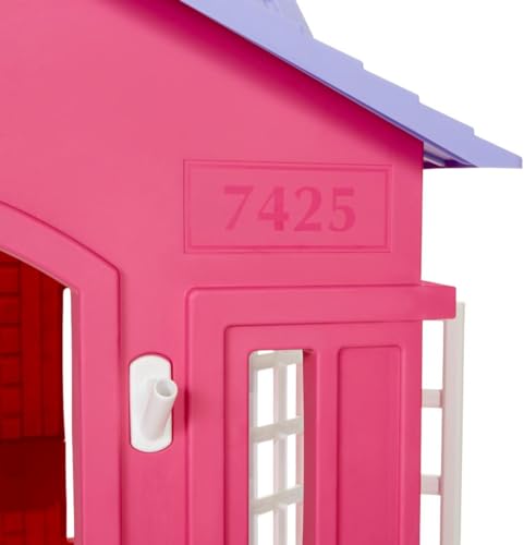 Pink Large Pretend Playhouse with Working Doors and Windows P6347
