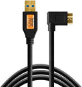 USB 3.0 to Micro-B Right Angle Cable, 15' (4.6m), Orange E829