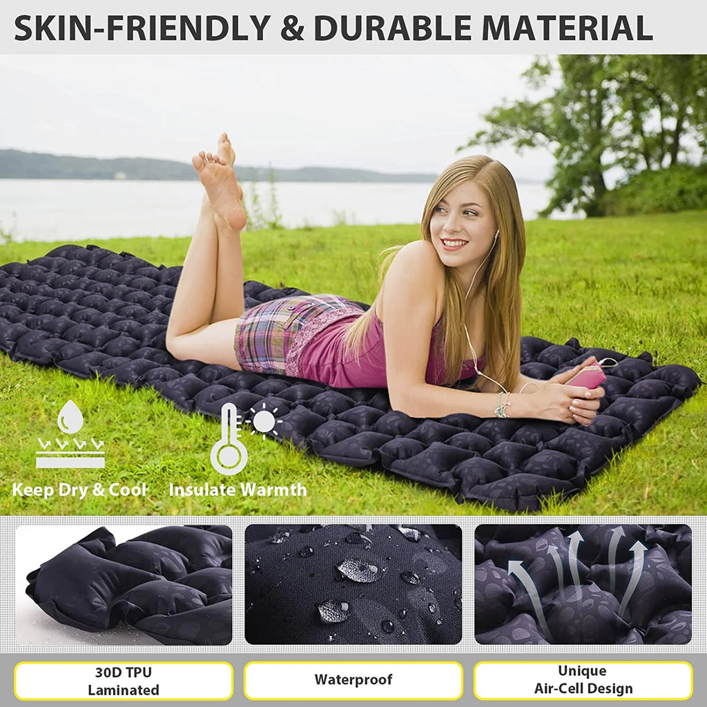 Navy Blue One Person Camping Mattress Z29862