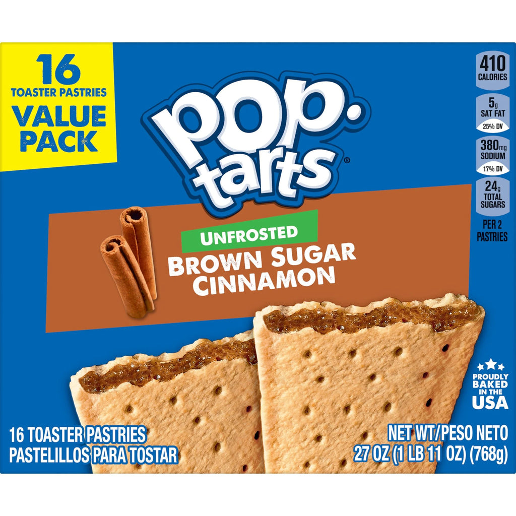 Unfrosted Brown Sugar Toaster Pastries, 27 oz, 16 Count A203