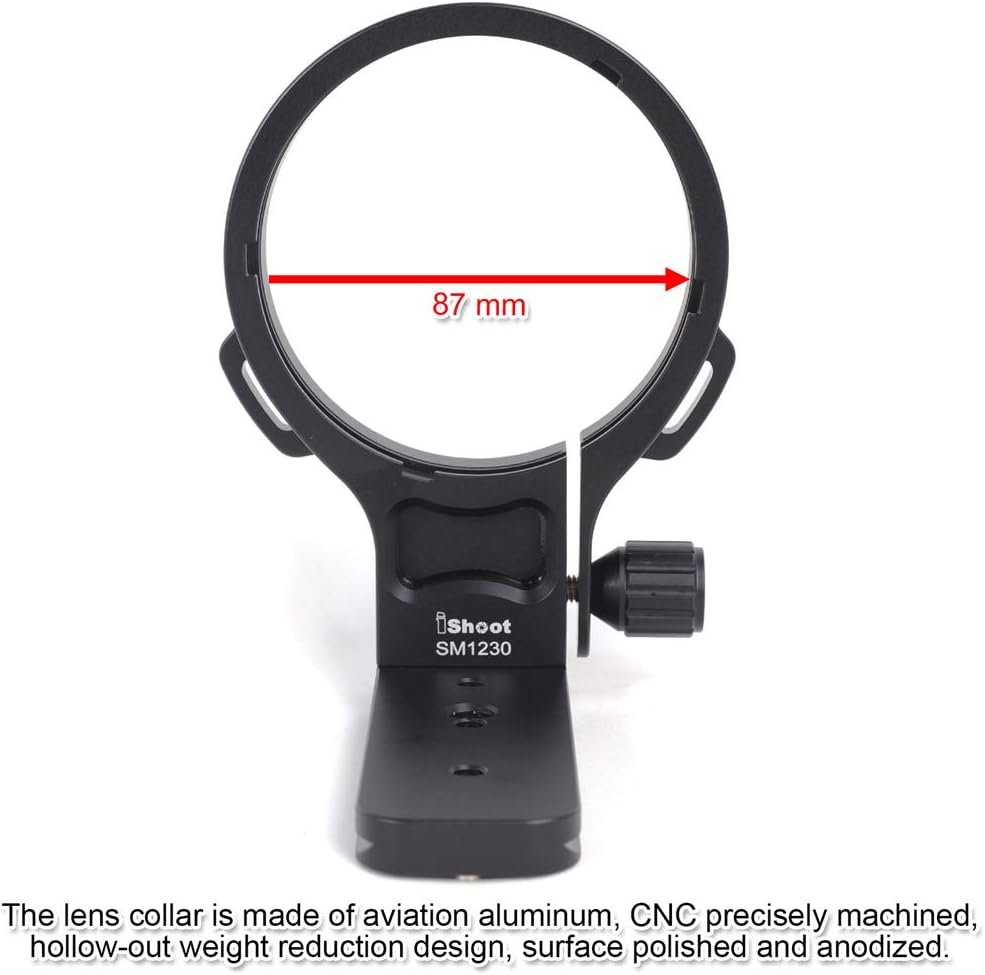CNC Machined Lens Collar Tripod Mount Ring ARCA Fit K10262