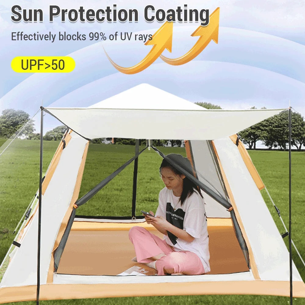 Instant Set Waterproof Pop Camping Tent for 3 5 People V9242