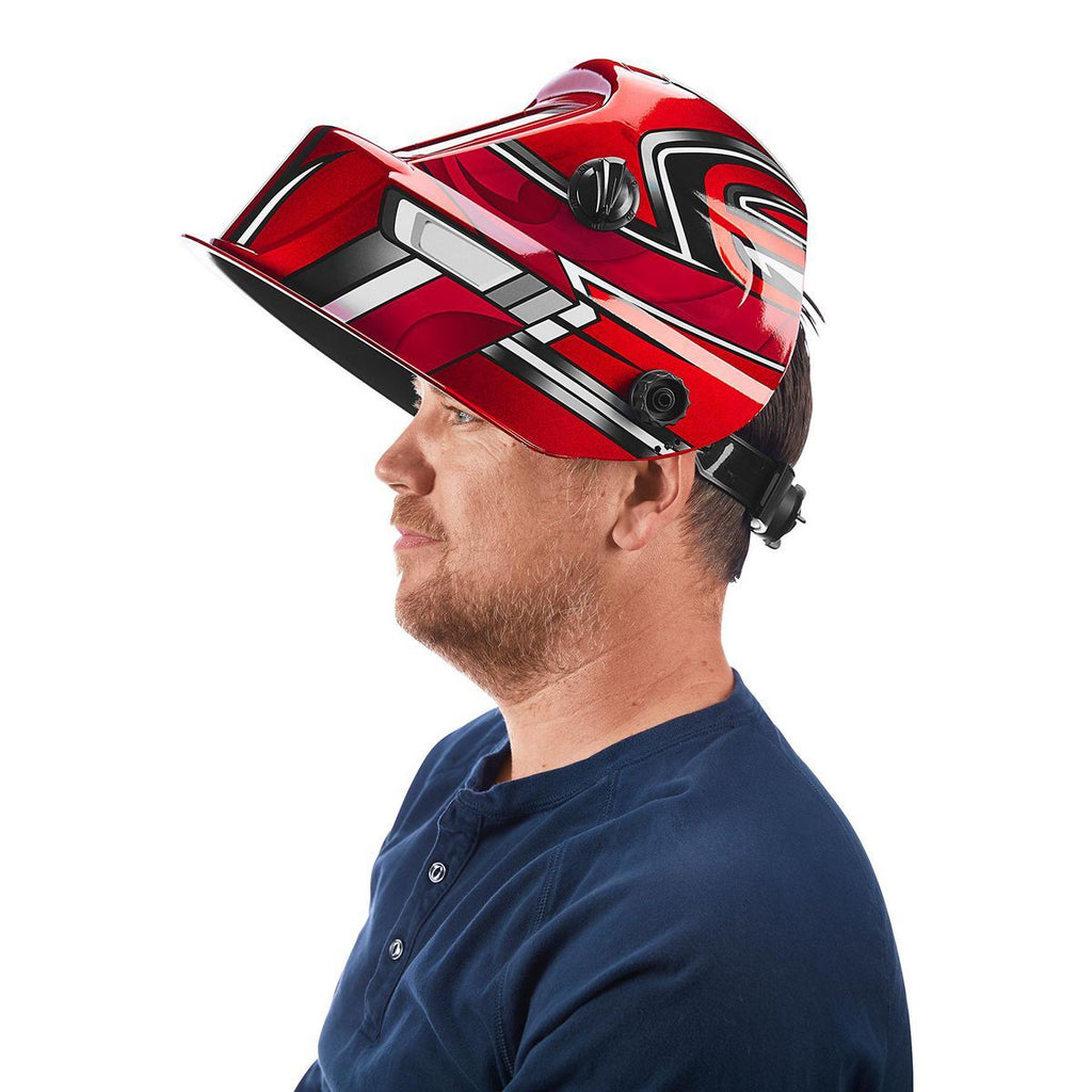 Red Auto-Darkening Welding Helmet T569992