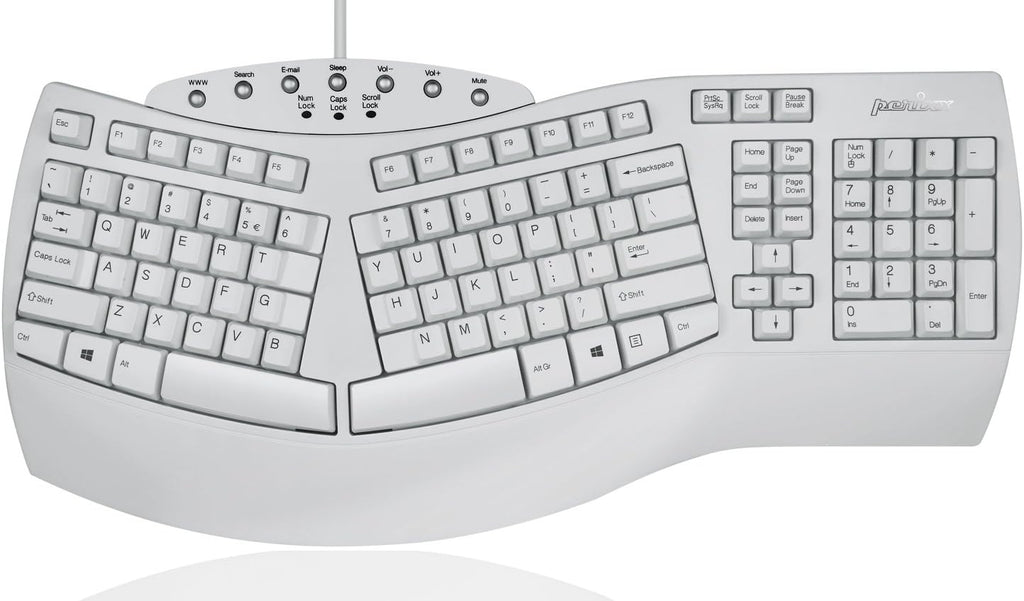 Ergonomic Split Keyboard, Black, US English Layout, Pack of 2 G641