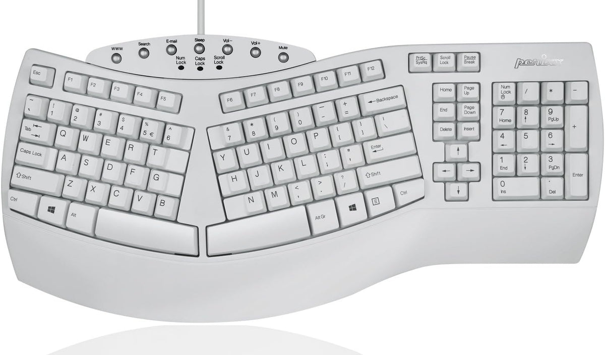 Ergonomic Split Keyboard, Black, US English Layout, Pack of 2 G641