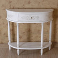 Carved Half Moon Console Table W342070