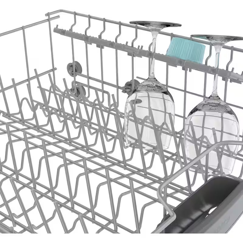 White Front Control Tall Tub Dishwasher with Stainless Steel Tub M3855