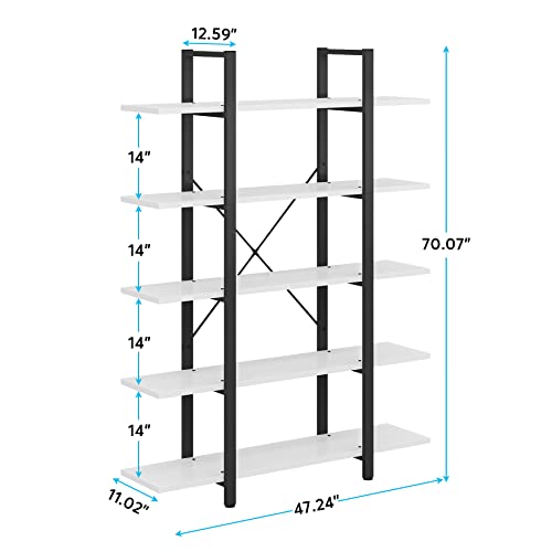 5-Tier Black Bookshelf V514