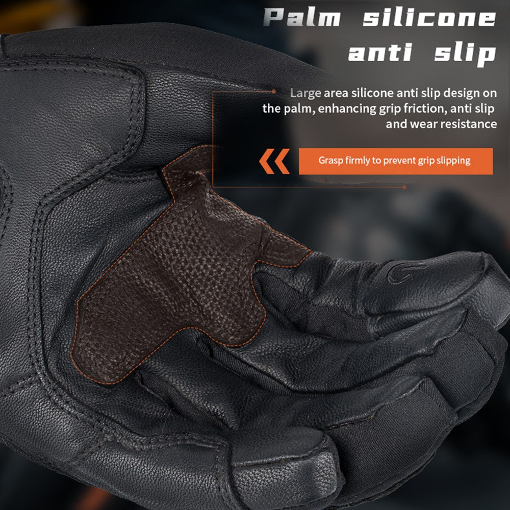 Vintage Leather Motorcycle Gloves O5116