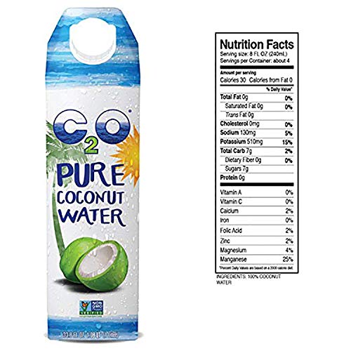 Pure Coconut Water, 1 Liter (Pack of 6) R831