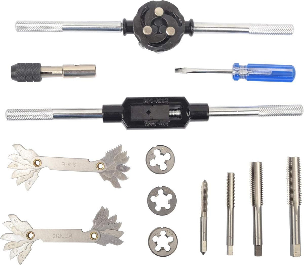 60-Pieces Tap and Die Set Metric and SAE Standard U21478