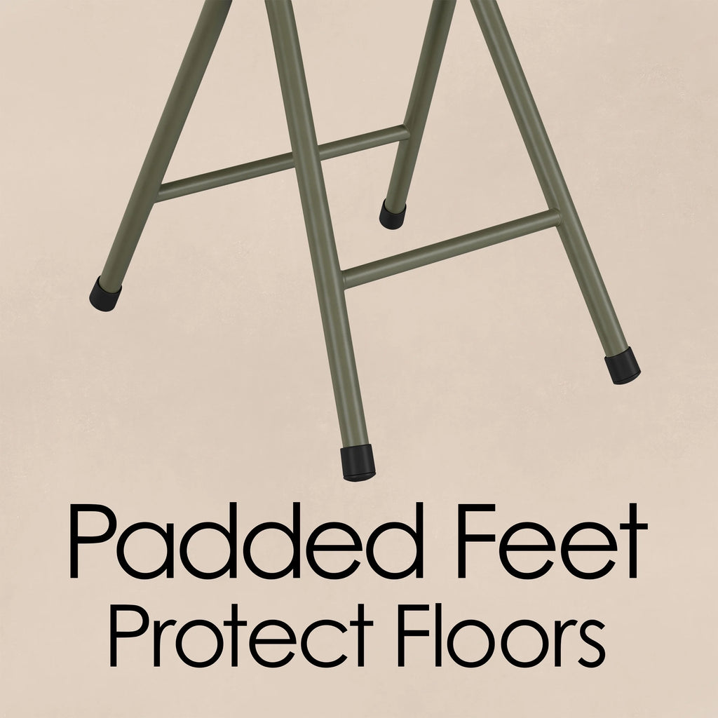 White Set of 2 Portable Bar Stool G693597