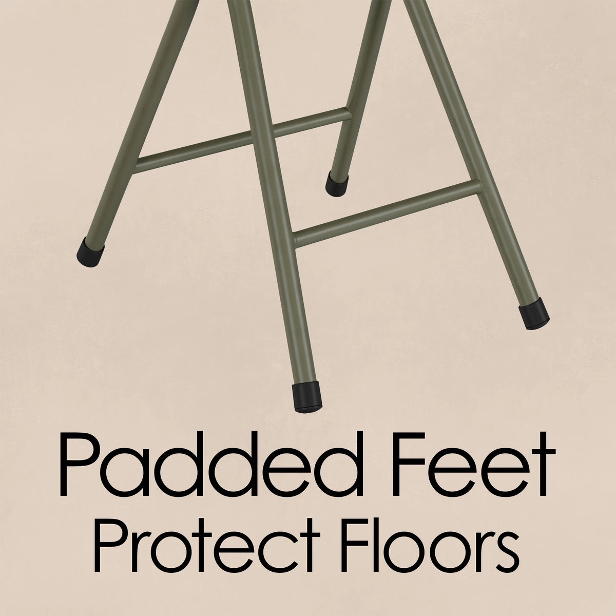 White Set of 2 Portable Bar Stool G693597
