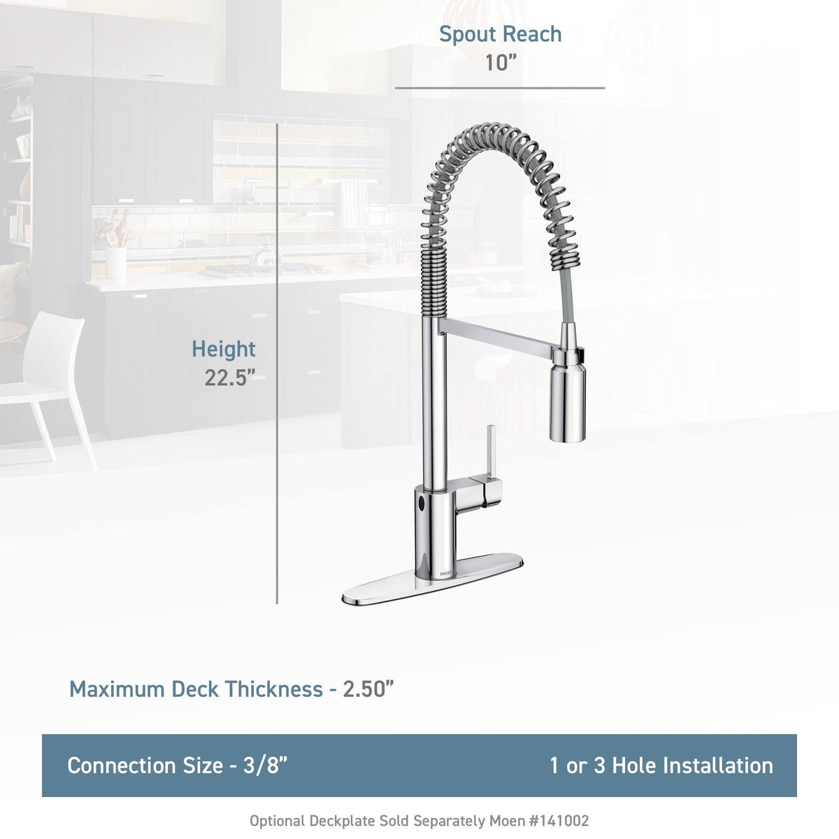 Matte Black One-Handle Pulldown Kitchen Faucet R94309