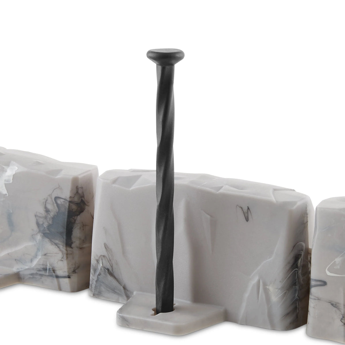 Faux Stone No-Dig Landscape Edging 10-ft. Plastic Gray T3130
