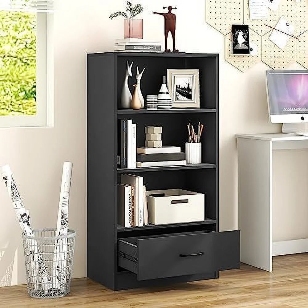 3 Cube Bookcase with Drawer H132