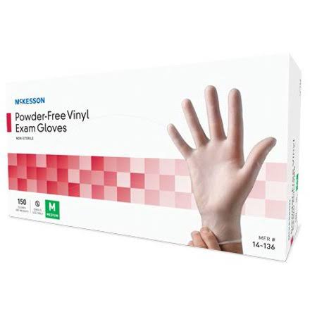 Powder Free Vinyl Exam Gloves Large 150/Pack L5858