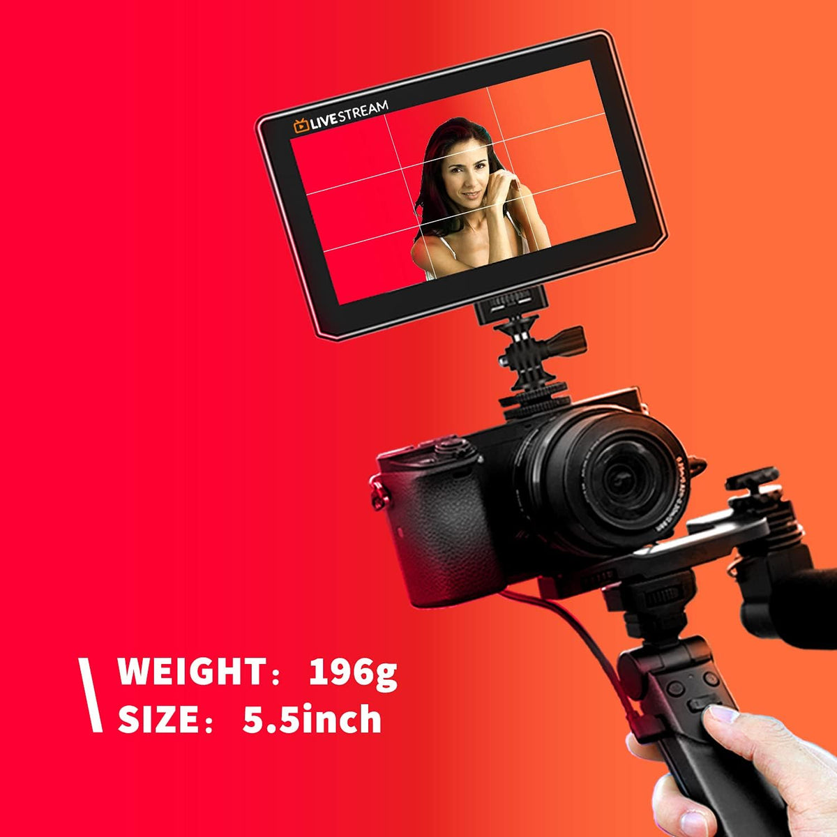 Black Mini 5 Inch 4k HDMI Camera Monitor M11045