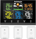 Wireless Weather Station with 3 Outdoor Sensors, Colour Display D319
